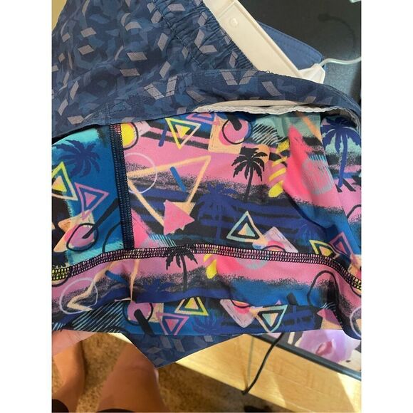 Chubbies Mens Blue Gray Elastic Waist Stretch Swim Trunks Shorts 7" Inseam XL - Picture 4 of 5